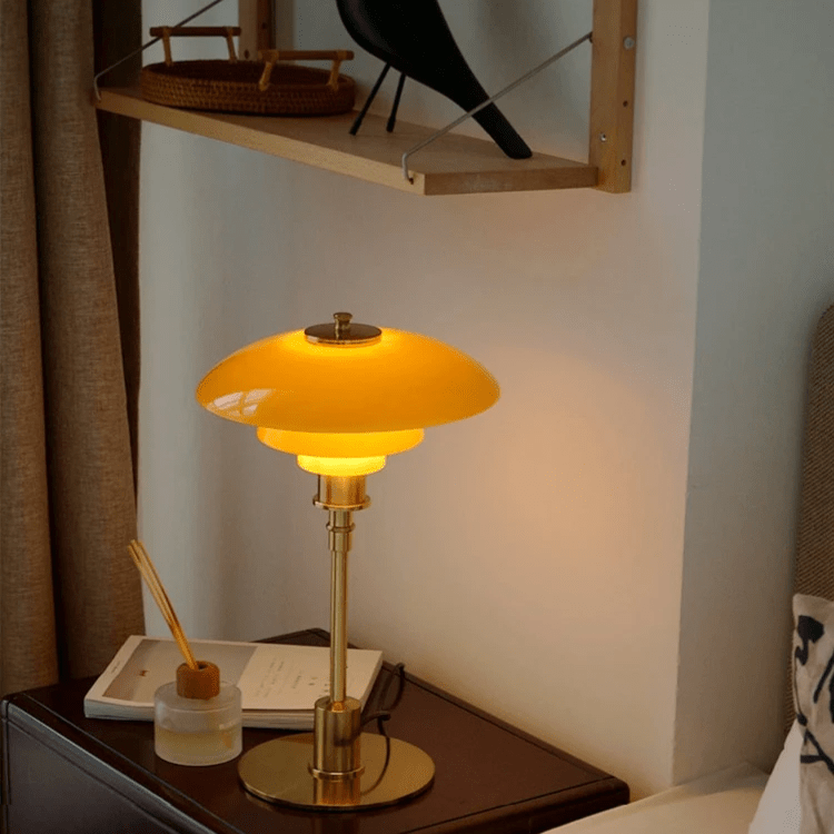 Lampada da Tavolo Design Danese – Lampada LED Scandinava con Luce Calda Dimmerabile