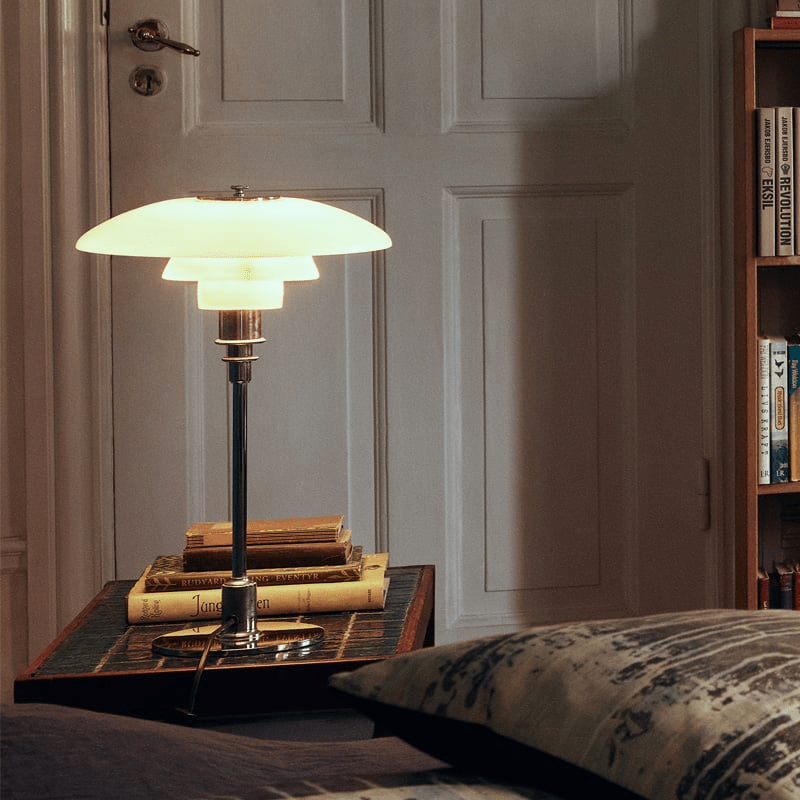 Lampada da Tavolo Design Danese – Lampada LED Scandinava con Luce Calda Dimmerabile