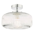Dar Riva Flush Lampada da Soffitto per Bagno in Cromo Lucido IP44