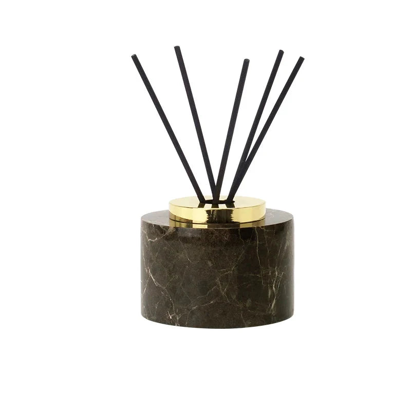 Accessori per Bagno in Marmo Naturale Scuro Dispenser di Lusso per Bagno