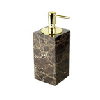 Accessori per Bagno in Marmo Naturale Scuro Dispenser di Lusso per Bagno