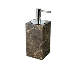 Accessori per Bagno in Marmo Naturale Scuro Dispenser di Lusso per Bagno