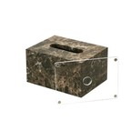 Accessori per Bagno in Marmo Naturale Scuro Dispenser di Lusso per Bagno