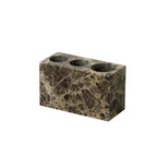 Accessori per Bagno in Marmo Naturale Scuro Dispenser di Lusso per Bagno