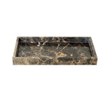Accessori per Bagno in Marmo Naturale Scuro Dispenser di Lusso per Bagno