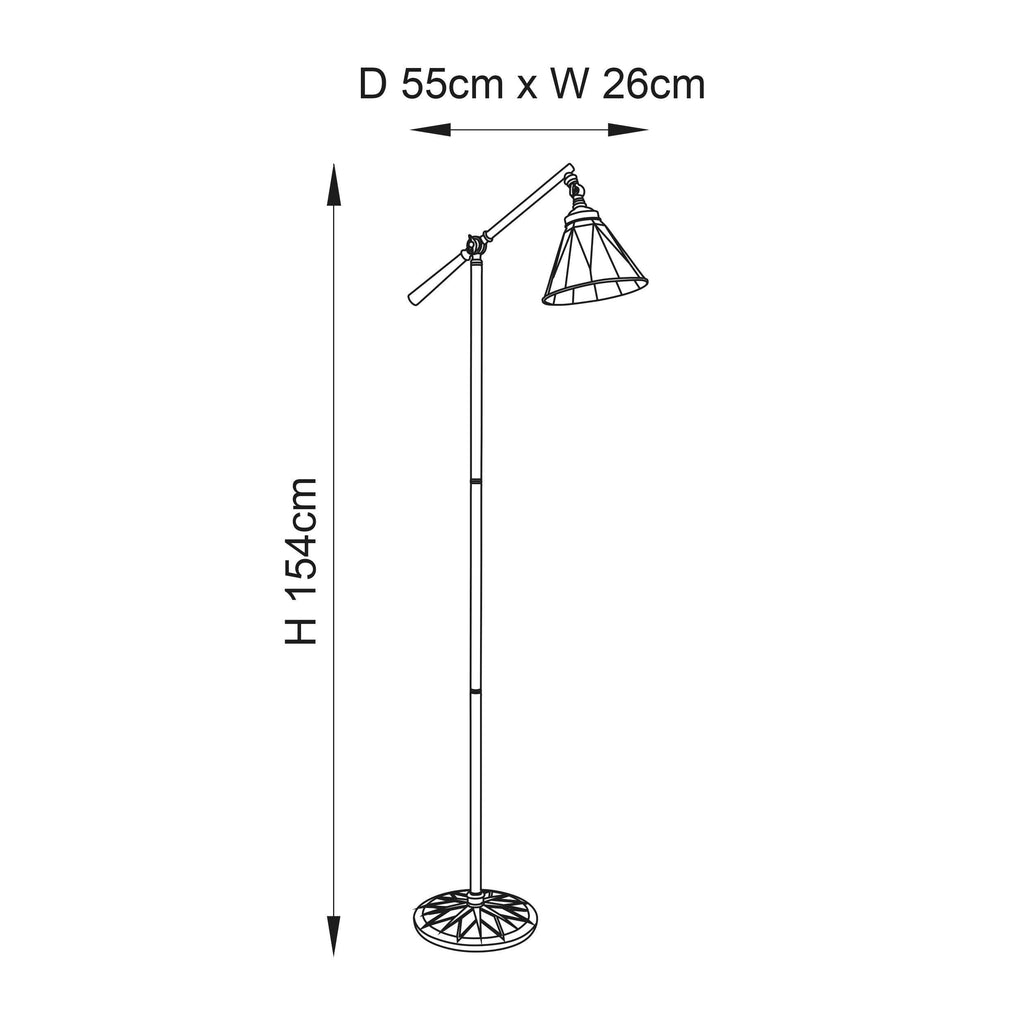 Lampada da Terra Tiffany Dark Star