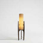 Lampada da Terra in Legno Design Minimalista Luce Ambiente Moderna