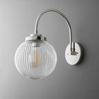 Applique da Parete in Vetro per Illuminazione Industriale per Soggiorno