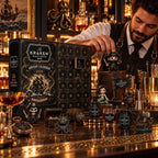 Set di Calendario Avvento Mini Bottiglie di Rum Kraken da 24 Giorni per Esposizione al Bar durante le Feste, Regalo Collezionabile per Amanti del Rum, Countdown di Natale e Decorazione Festiva
