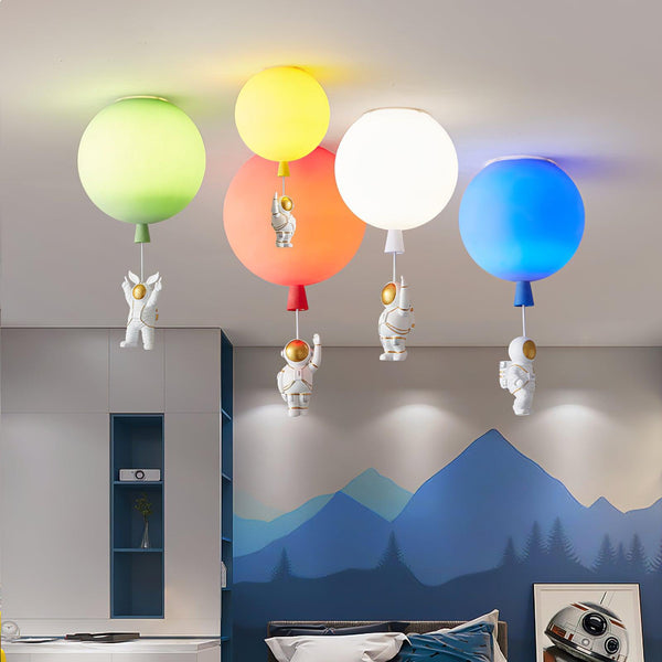 Lampada da soffitto LED Moderna Luna/Astronauti