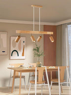Spot da soffitto in legno massello – Regolabile, Rovere Bianco o Noce