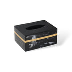 DECORVA – Elegante Vassoio in Marmo Nero per Decorazioni di Lusso per Bagno