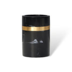 DECORVA – Elegante Vassoio in Marmo Nero per Decorazioni di Lusso per Bagno