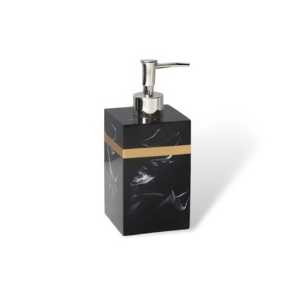 DECORVA – Elegante Vassoio in Marmo Nero per Decorazioni di Lusso per Bagno