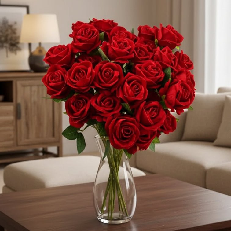 DECOVEL – Rose Artificiali in Velluto per San Valentino e Decorazioni per Interni