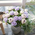 DECOVEL – Rose Artificiali in Velluto per San Valentino e Decorazioni per Interni