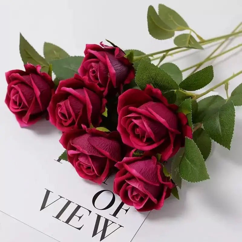 DECOVEL – Rose Artificiali in Velluto per San Valentino e Decorazioni per Interni