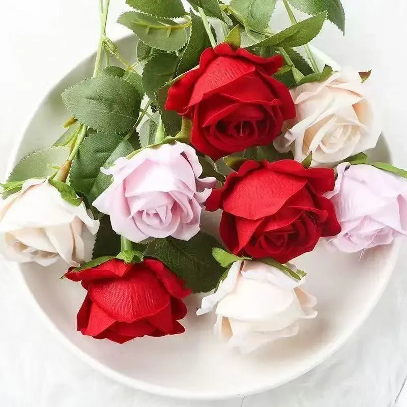 DECOVEL – Rose Artificiali in Velluto per San Valentino e Decorazioni per Interni