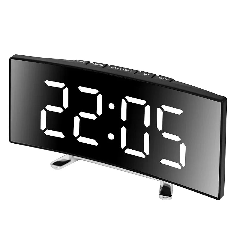 DIGITRACK – Orologio Sveglia Digitale Elegante con Grande Display LED e Design Silenzioso
