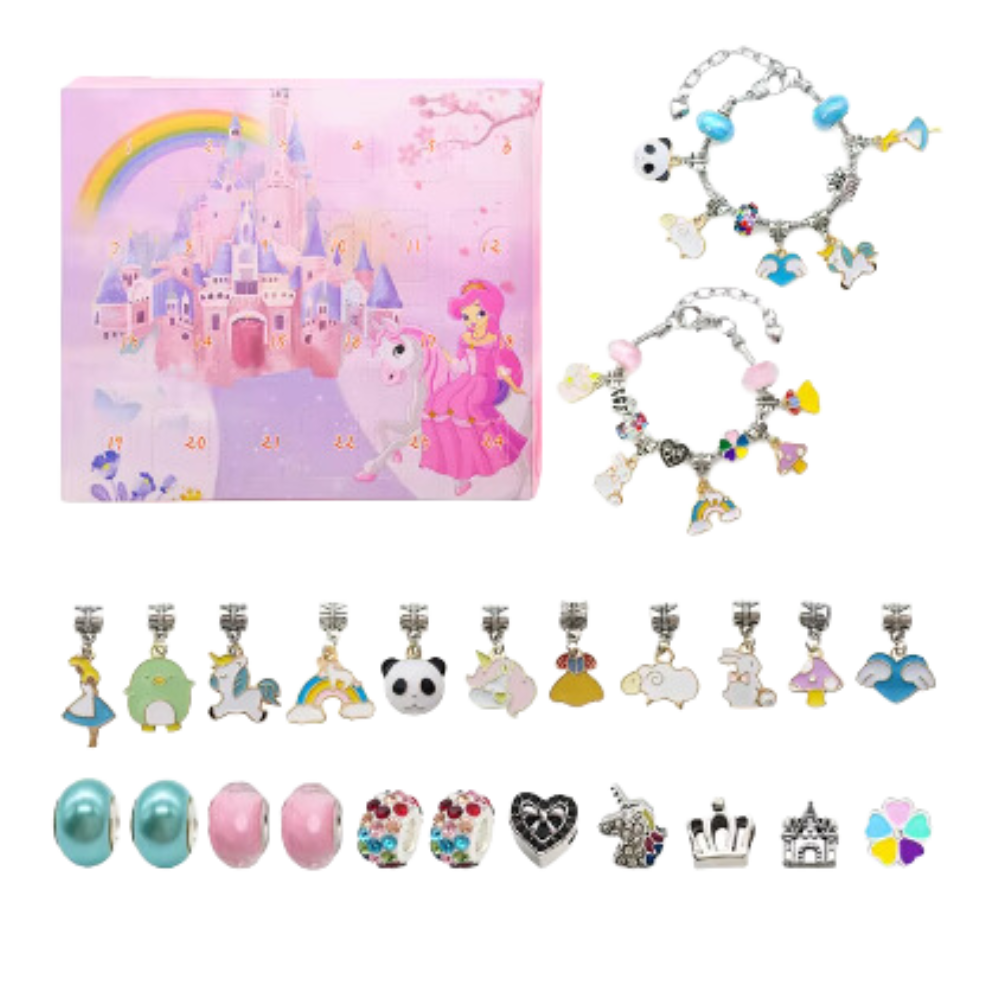 Calendario dell'Avvento Fai-da-te 2026 per Ragazze – Set di Gioielli e Bracciali