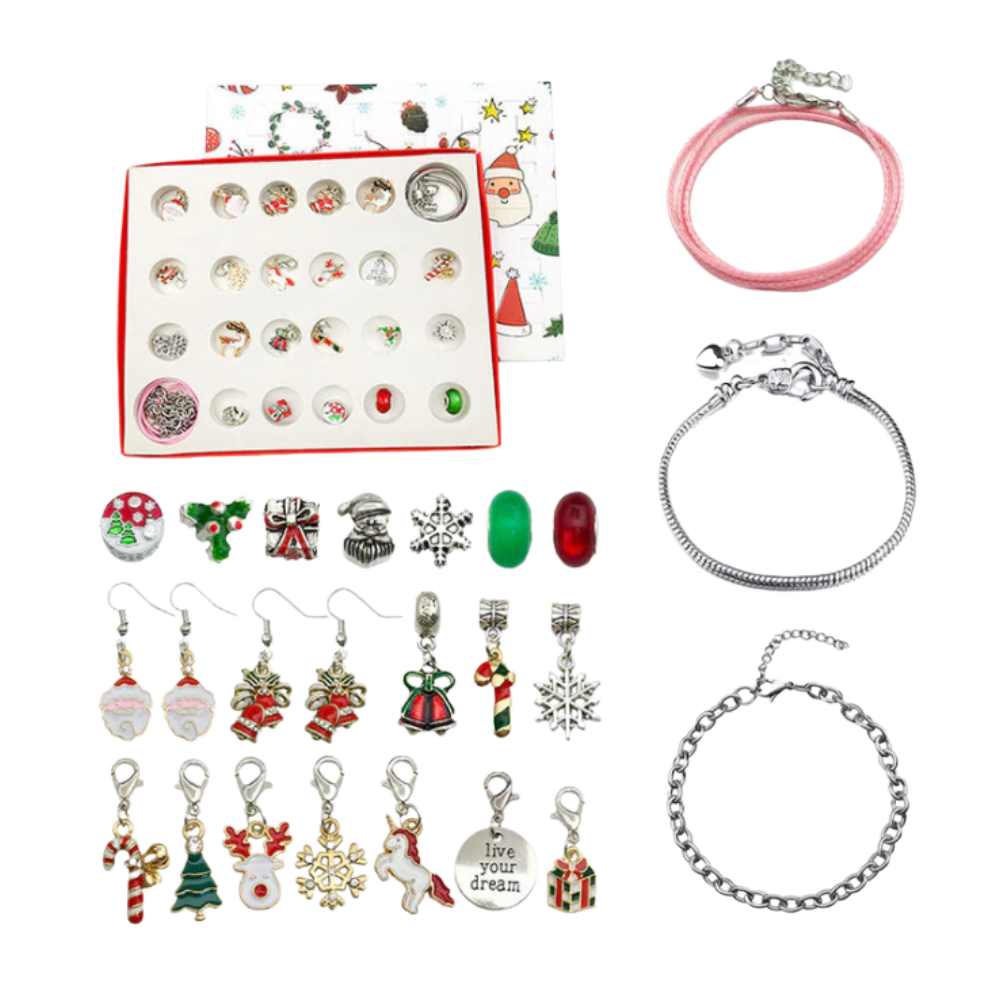 Calendario dell'Avvento Fai-da-te 2026 per Ragazze – Set di Gioielli e Bracciali