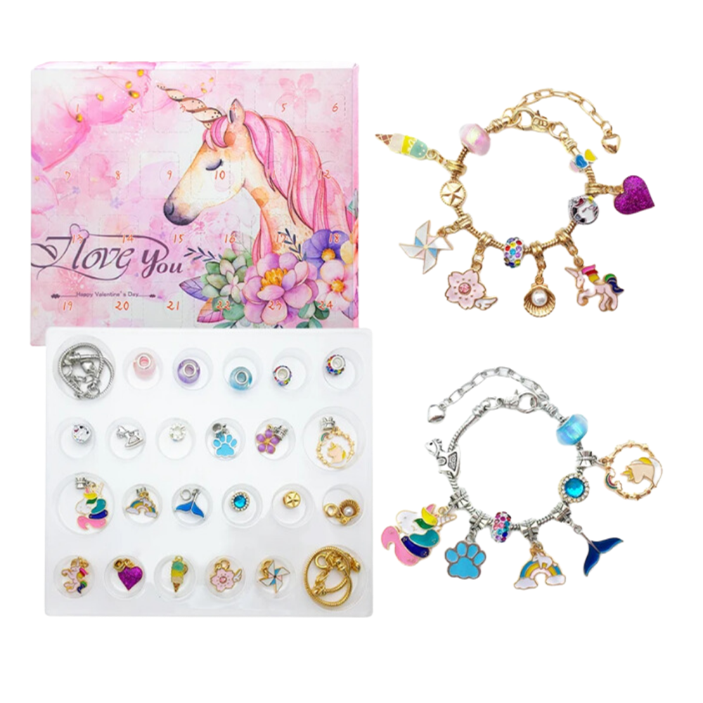Calendario dell'Avvento Fai-da-te 2026 per Ragazze – Set di Gioielli e Bracciali