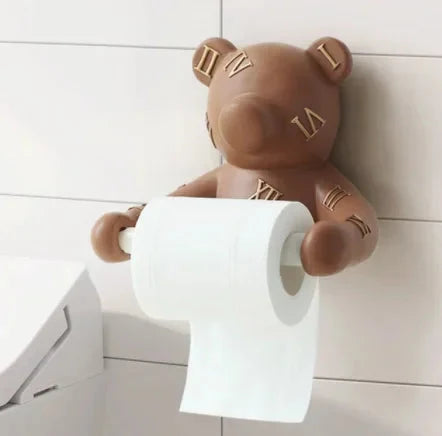 Porta Carta Igienica Design Cane in Resina Senza Perforazione Scatola per Fazzoletti