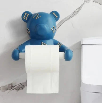 Porta Carta Igienica Design Cane in Resina Senza Perforazione Scatola per Fazzoletti