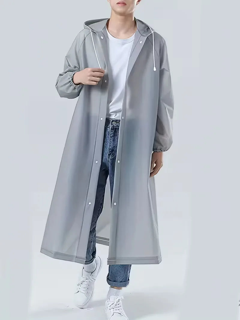 Giacca Impermeabile Unisex con Cappuccio – Protezione Impermeabile contro Pioggia e Vento