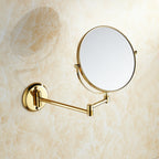 Specchio da Bagno Pieghevole in Ottone Doppio Lato