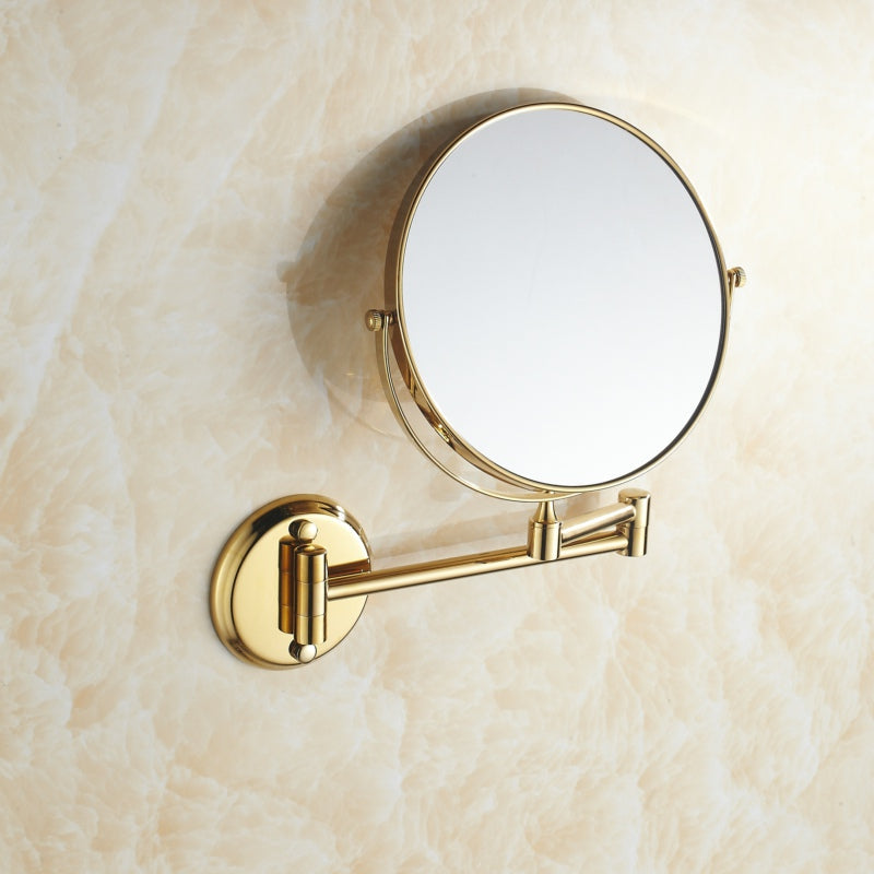 Specchio da Bagno Pieghevole in Ottone Doppio Lato