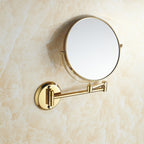 Specchio da Bagno Pieghevole in Ottone Doppio Lato