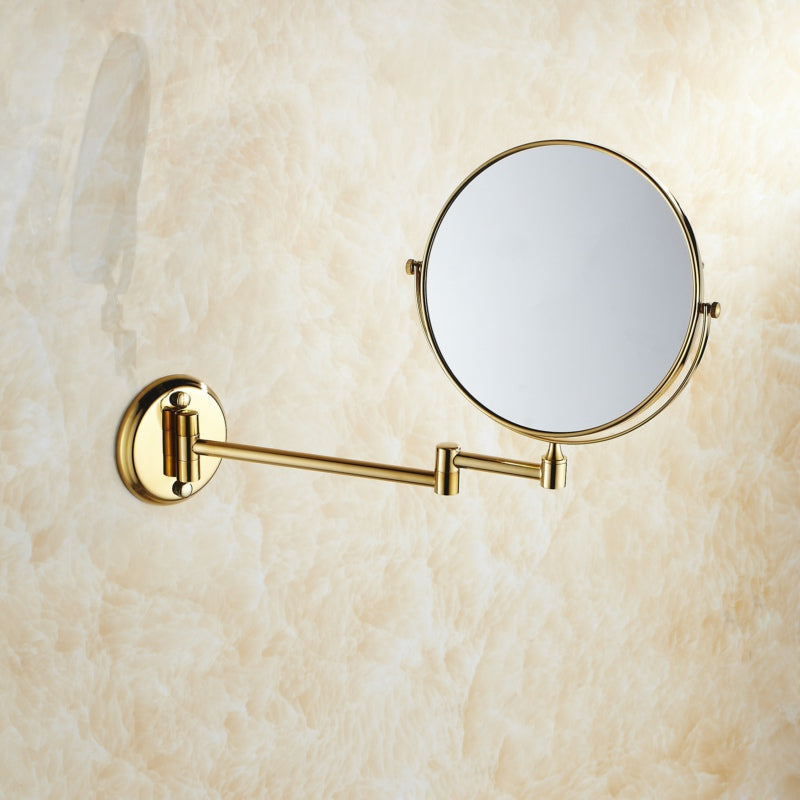 Specchio da Bagno Pieghevole in Ottone Doppio Lato