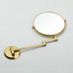 Specchio da Bagno Pieghevole in Ottone Doppio Lato