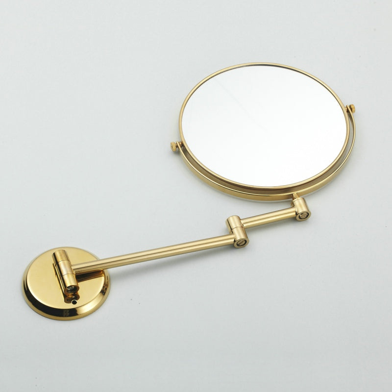 Specchio da Bagno Pieghevole in Ottone Doppio Lato