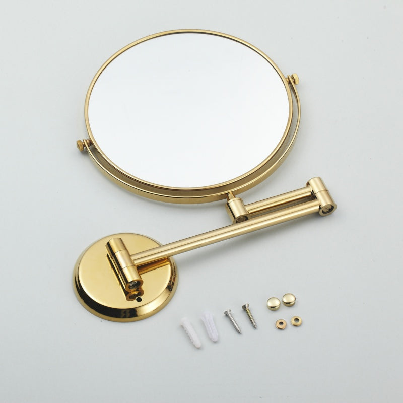 Specchio da Bagno Pieghevole in Ottone Doppio Lato