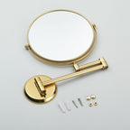 Specchio da Bagno Pieghevole in Ottone Doppio Lato