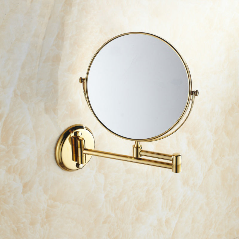 Specchio da Bagno Pieghevole in Ottone Doppio Lato