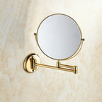 Specchio da Bagno Pieghevole in Ottone Doppio Lato