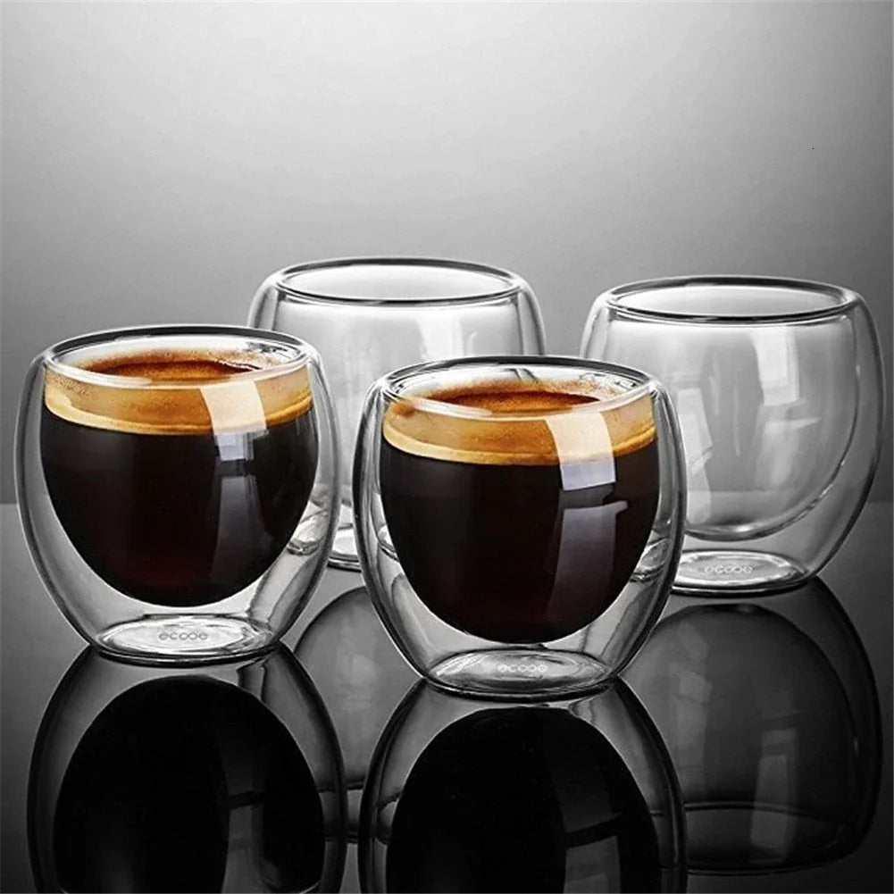 Tazza da Espresso in Vetro a Doppia Parete