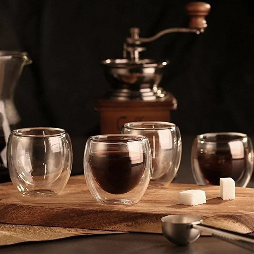 Tazza da Espresso in Vetro a Doppia Parete