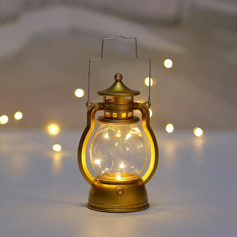 LantaGlow – Lanterna in stile vintage con corpo arrotondato e luce ambientale calda