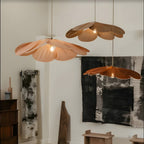 Lampada a sospensione con fiori di tessuto – Illuminazione moderna e decorativa per ambienti domestici