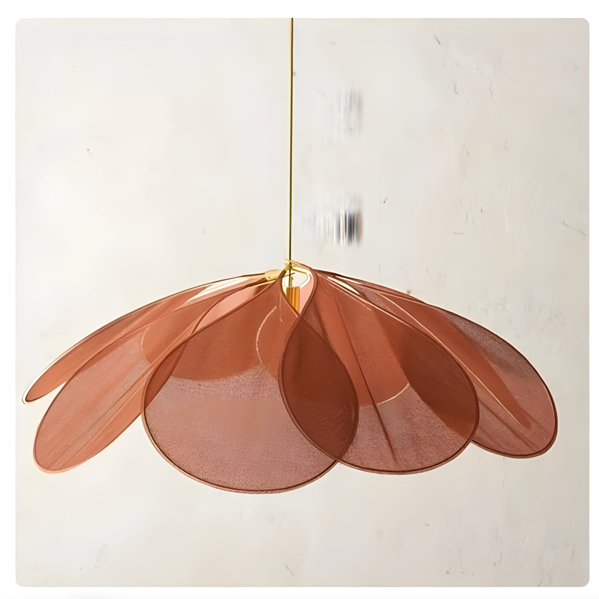 Lampada a sospensione con fiori di tessuto – Illuminazione moderna e decorativa per ambienti domestici