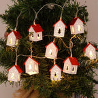 Casette di Natale in Legno con Illuminazione LED – Decorazione Natalizia Decorativa