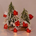 Casette di Natale in Legno con Illuminazione LED – Decorazione Natalizia Decorativa