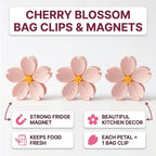 Clip per Sacchetti Magnetici Sakuri con Design Floreale