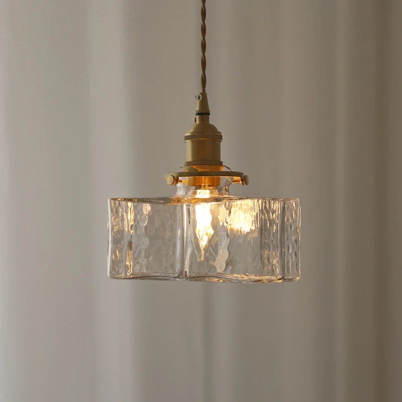 Fatima - Lampada a Sospensione Retro Moderna in Vetro