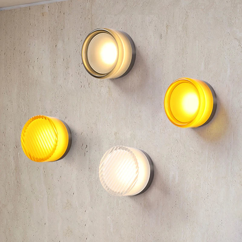 Applique a parete LED 1 luce in acrilico Nordic Dimple
