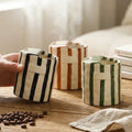 Tazza Ceramica Retro a Strisce